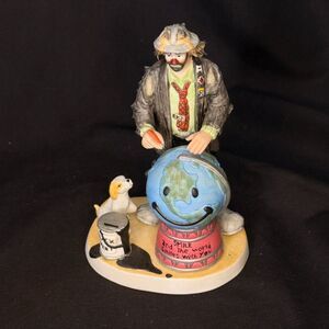 Emmett Kelly Jr 1998 Signed Clown Figurine #2284